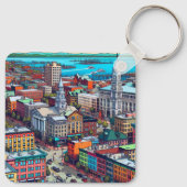 バーモント漫画ブックスタイルアート キーホルダー (裏面)