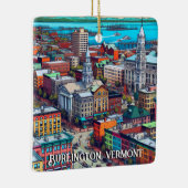バーモント漫画ブックスタイルアート セラミックオーナメント (右)