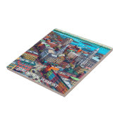 バーモント漫画ブックスタイルアート タイル (側面)