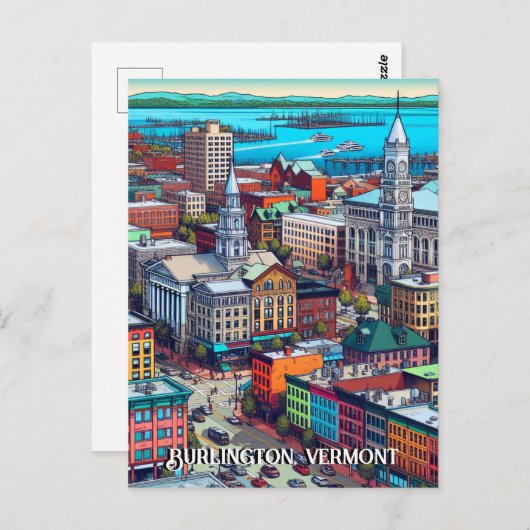 バーモント漫画ブックスタイルアート ポストカード (正面/裏面)
