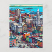 バーモント漫画ブックスタイルアート ポストカード (正面)