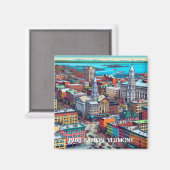 バーモント漫画ブックスタイルアート マグネット (正面/裏面)