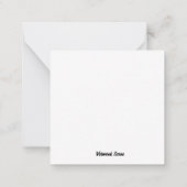 バーモント秋シーンカード ノートカード (裏面)