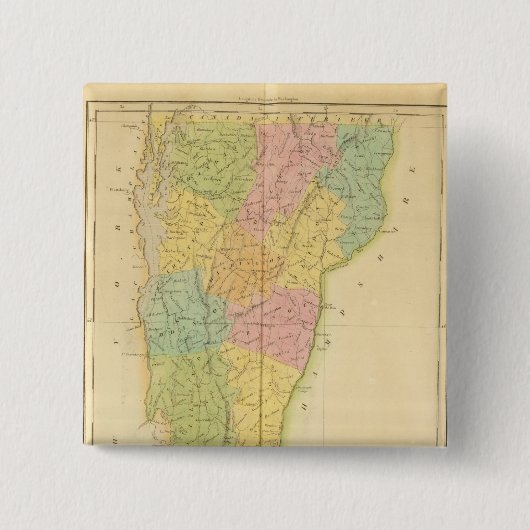 バーモント米国 缶バッジ (正面)