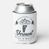 バーモント結婚ウェルカムミニマルエレガントリスト 缶クーラー (缶裏面)