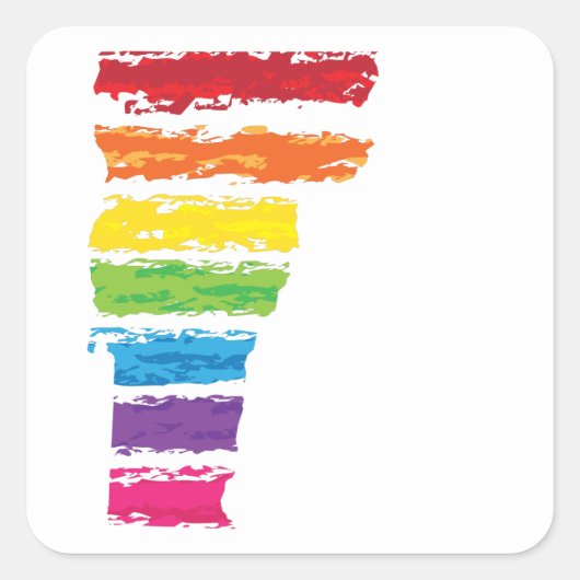 バーモント色ストローク スクエアシール (正面)