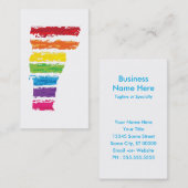 バーモント色ストローク 名刺 (正面/裏面)