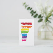 バーモント色ストローク 名刺 (スタンド正面)