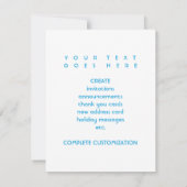 バーモント色ストローク 招待状 (裏面)