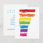 バーモント色ストローク 招待状 (正面/裏面)