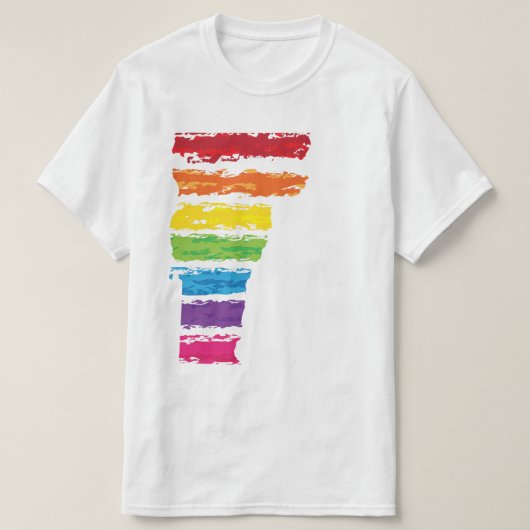バーモント色ストローク Tシャツ (デザイン正面)