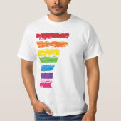 バーモント色ストローク Tシャツ (正面)