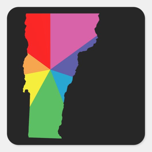 バーモント色バースト スクエアシール (正面)