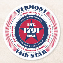 バーモント赤白青タイポグラフィ