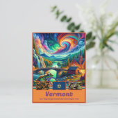 バーモント魅惑ランドスケープ写真 ポストカード (スタンド正面)