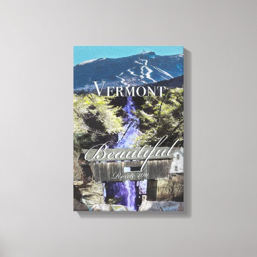 バーモント100号線 キャンバスプリント (正面)