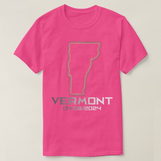 バーモント・アメリカ天文学太陽の金日食2024 Tシャツ (デザイン正面)