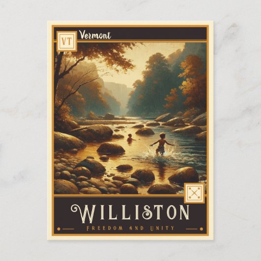 バーモント・ウィリストン |ヴィンテージはがき ポストカード (正面)