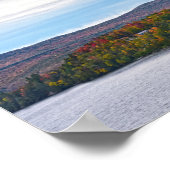 バーモント・ウィロウビー湖の秋 ポスター (角)