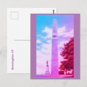 バーモント、オールドベニントン、ベンニントン記念碑 ポストカード (正面/裏面)