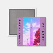 バーモント、オールドベニントン、ベンニントン記念碑 マグネット (正面/裏面)