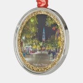 バーモント・クリスマス・バーリントン メタルオーナメント (左)