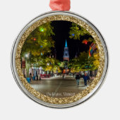 バーモント・クリスマス・バーリントン メタルオーナメント (正面)