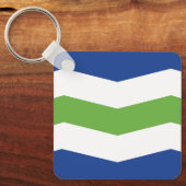 バーモント・バーリントン国旗 キーホルダー (正面)