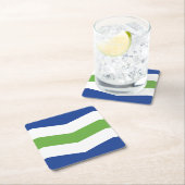 バーモント・バーリントン国旗 スクエアペーパーコースター (インサイチュ)