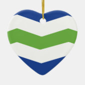 バーモント・バーリントン国旗 セラミックオーナメント (正面)