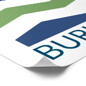 バーモント・バーリントン国旗 ポスター (角)