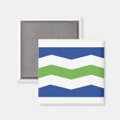 バーモント・バーリントン国旗 マグネット (正面/裏面)