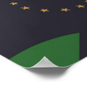 バーモント・モンペリエ国旗 ポスター (角)