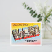 バーモント・ヴィンテージ・トラベルからの挨拶 ポストカード (スタンド正面)