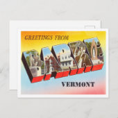 バーモント・ヴィンテージ・トラベルからの挨拶 ポストカード (正面/裏面)