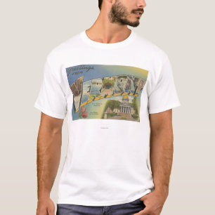 バーモント(州の大文字/花) - Tシャツ