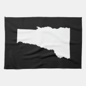 バーモント（白と黒） キッチンタオル (横)