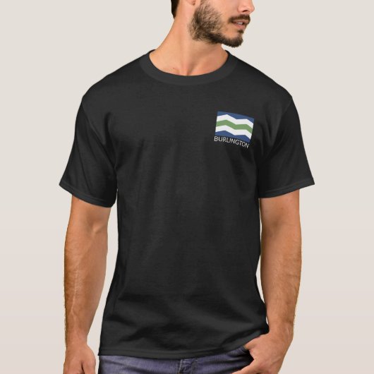 バーモントTシャツ・バーリントン国旗 Tシャツ (正面)