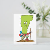 バーモントVTハイカーヴィンテージ旅行お土産 ポストカード (スタンド正面)