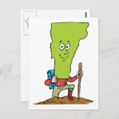 バーモントVTハイカーヴィンテージ旅行お土産 ポストカード (正面/裏面)