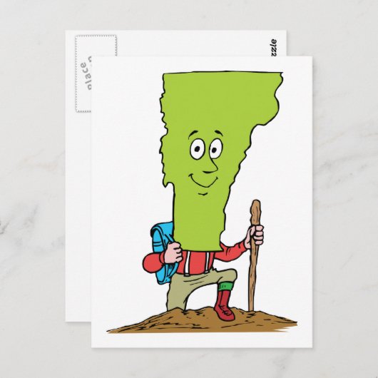 バーモントVTハイカーヴィンテージ旅行お土産 ポストカード (正面/裏面)