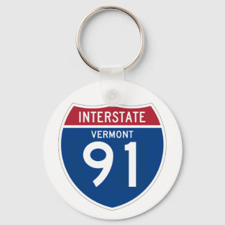 バーモントVT I-91州間高速道路シールド – キーホルダー