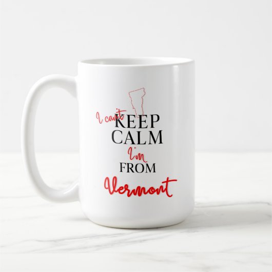 バーモン保トから来たのは落ち着かない コーヒーマグカップ (左)