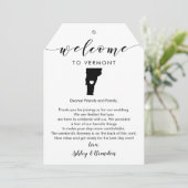 バーモ結婚ントの歓迎ラベル、手紙、旅程 (スタンド正面)