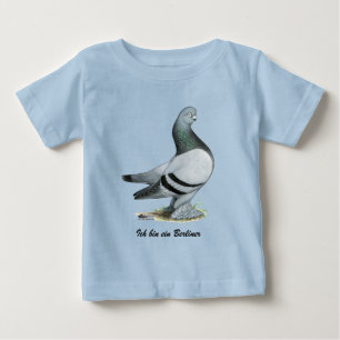 バーライナータンブラーピジョンブルーバー ベビーTシャツ