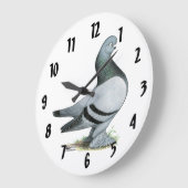 バーライナータンブラーブルーバー ラージ壁時計 (傾斜)