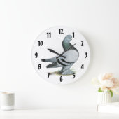 バーライナータンブラーブルーバー ラージ壁時計 (ホーム)