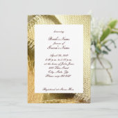 バーラップおよびデイジーの国のブライダルシャワーの招待状 招待状 (スタンド正面)