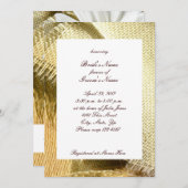 バーラップおよびデイジーの国のブライダルシャワーの招待状 招待状 (正面/裏面)