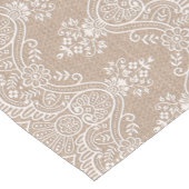 バーラップおよびレースのぼろぼろのシックなBohoのシックなテーブルのランナー ショートテーブルランナー (コーナー)